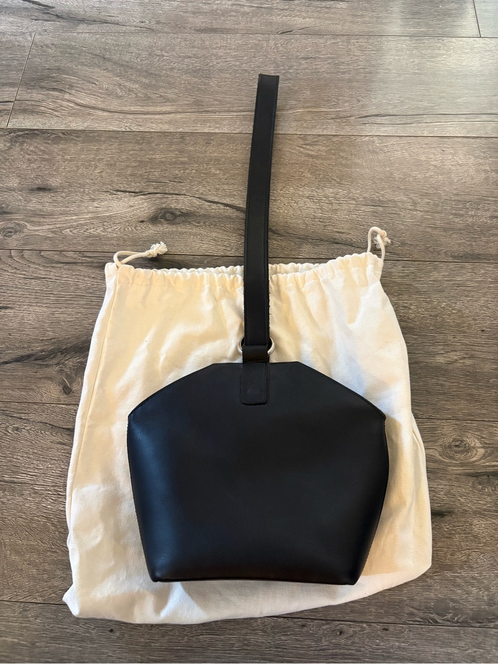 ARE Studio Black Leather Shoulder Bag